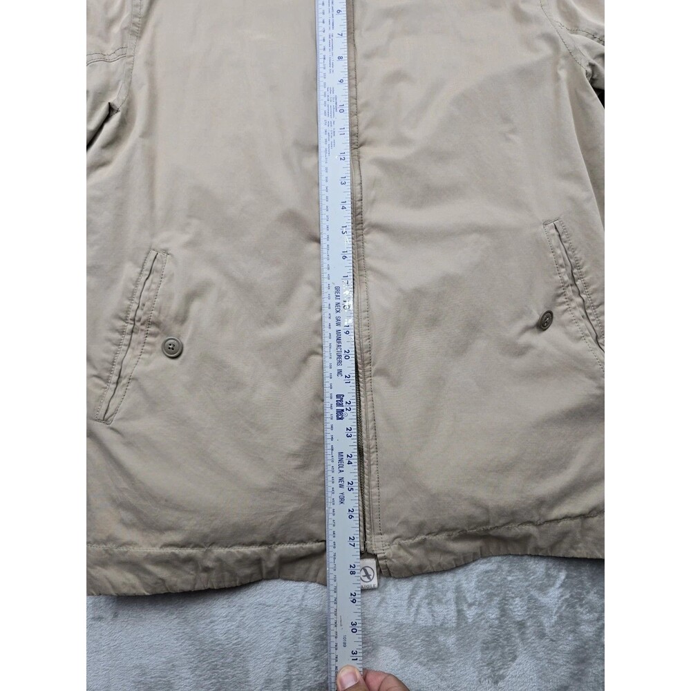 AIGLE Mens Jacket Size Medium Tan Beige Full Zip Light Outerwear Utility Casual - Picture 6 of 8